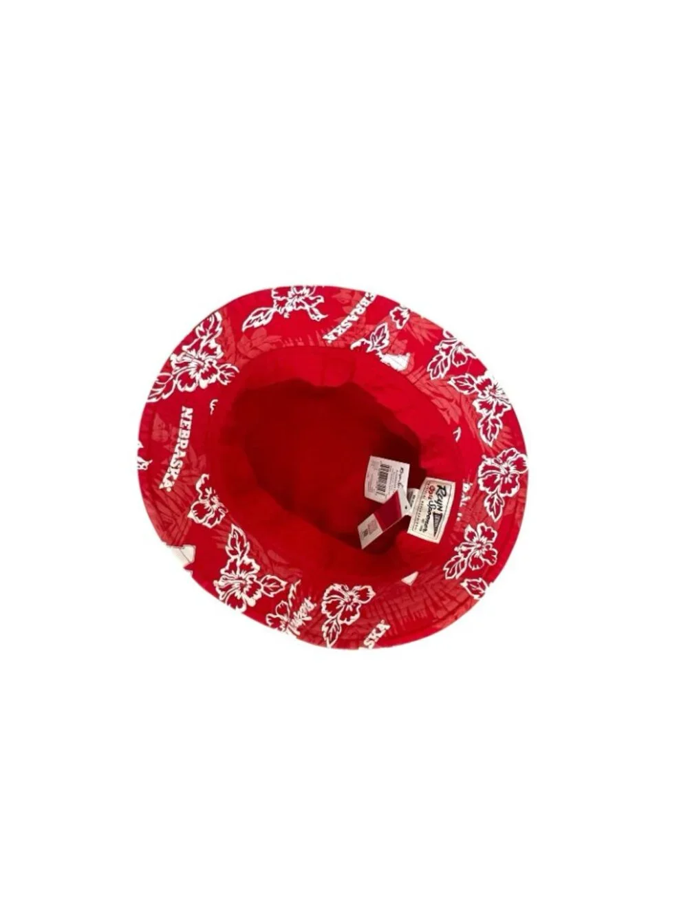 Reyn Spooner x American Needle Nebraska Huskers NCAA Floral Bucket Hat L/XL